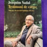 Testimoni de càrrec: Vint anys al servei de Catalunya (1993-2012)