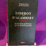 Grandes Obras del Pensamiento 54: Artículo políticos de la Enciclopedia